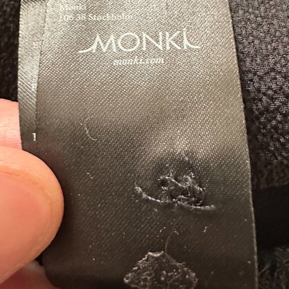 MONKI – BLACK LOOSE-FIT 3/4 SLEEVE SHIRT - Picture 7 of 9